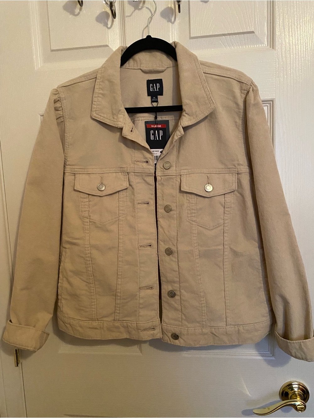 GAP Courderoy Puff Sleeve Jacket XL NWT